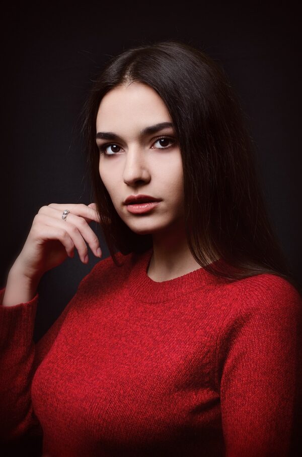 Textured Red Top