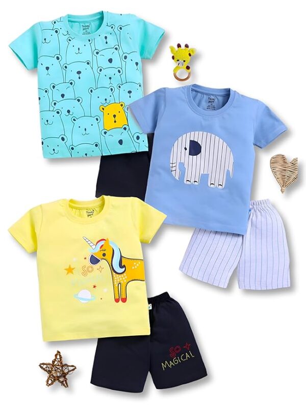 Kids' Fun Pattern Short-Sleeve Set
